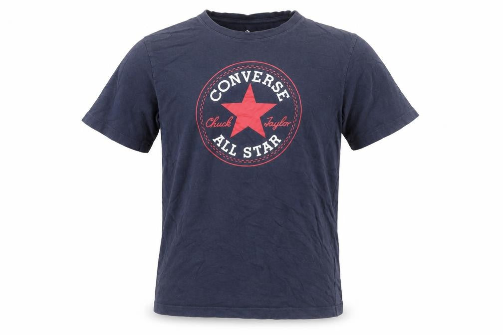 Converse Boys Blue Logo Graphic T-Shirt XL 13-15 Years Short Sleeve