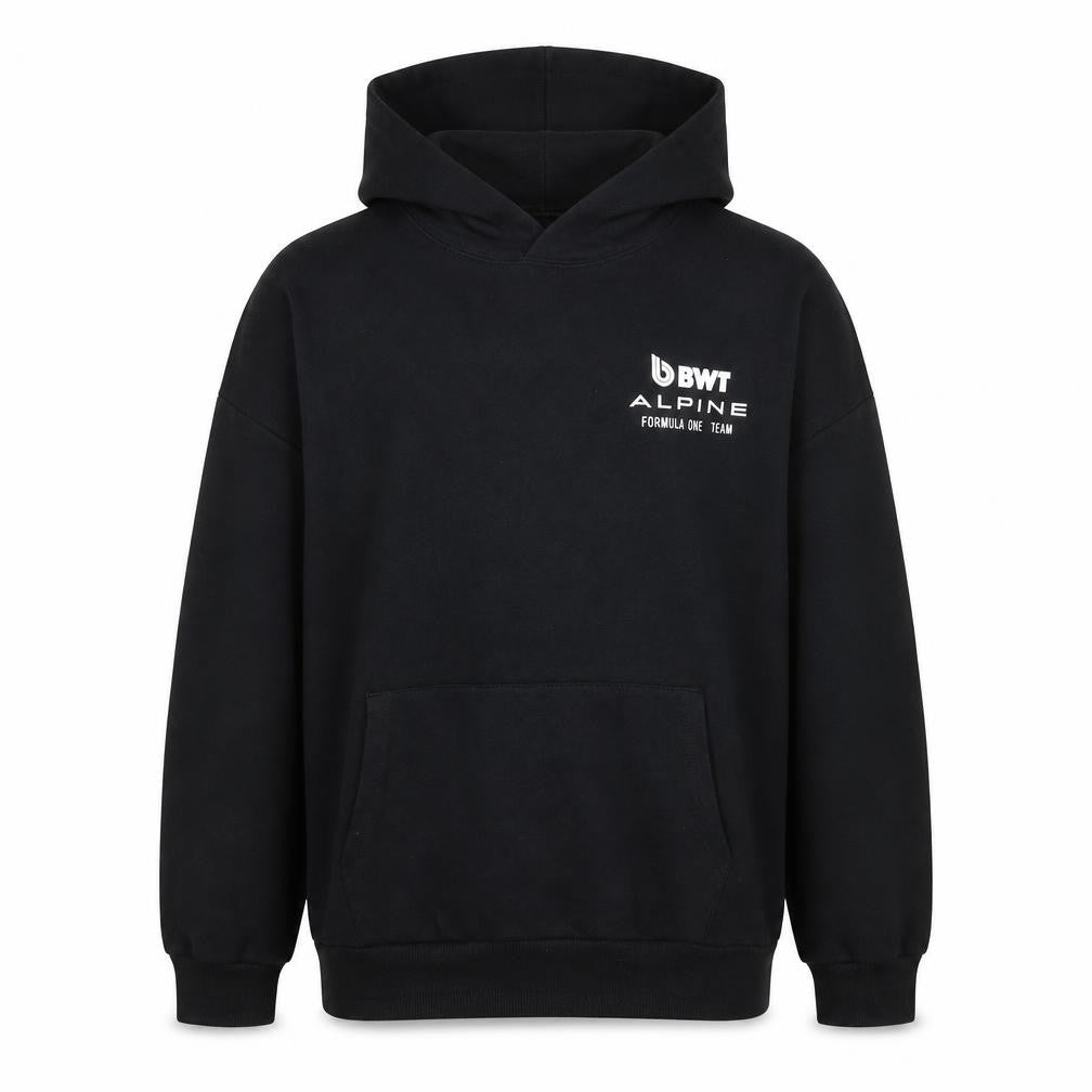 BWT Alpine Formula One Team Boys Black Pullover Hoodie 15-16 Years