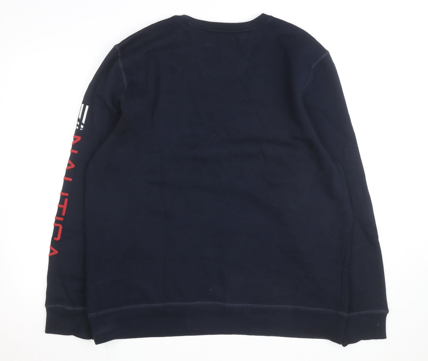 Nautica Men's Blue XL Pullover Sweatshirt Crew Neck Embroidered Logo