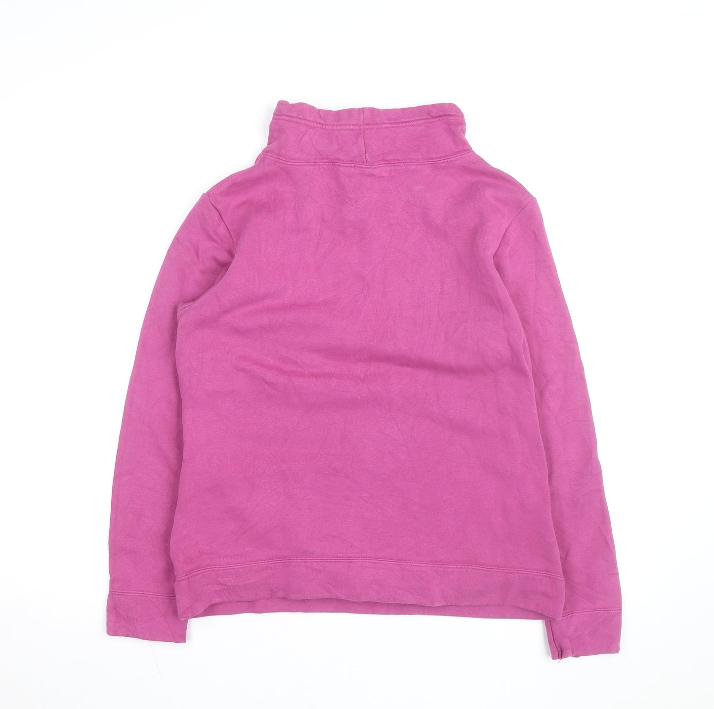 Puma Women Pink Hooded Pullover Sweatshirt Size 12 UK Cotton Blend
