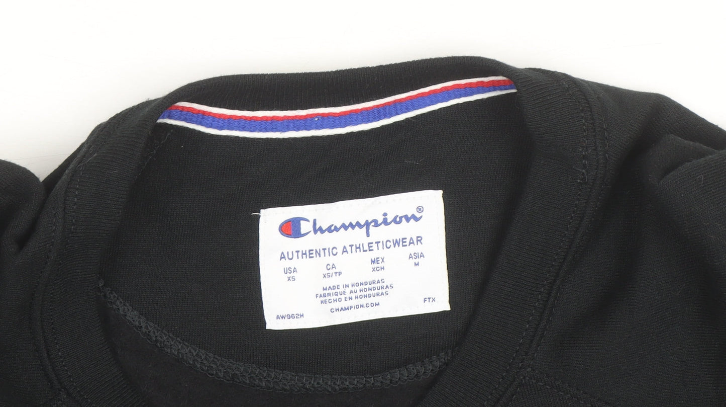 Champion Men's Black XS Crew Neck Pullover Sweatshirt