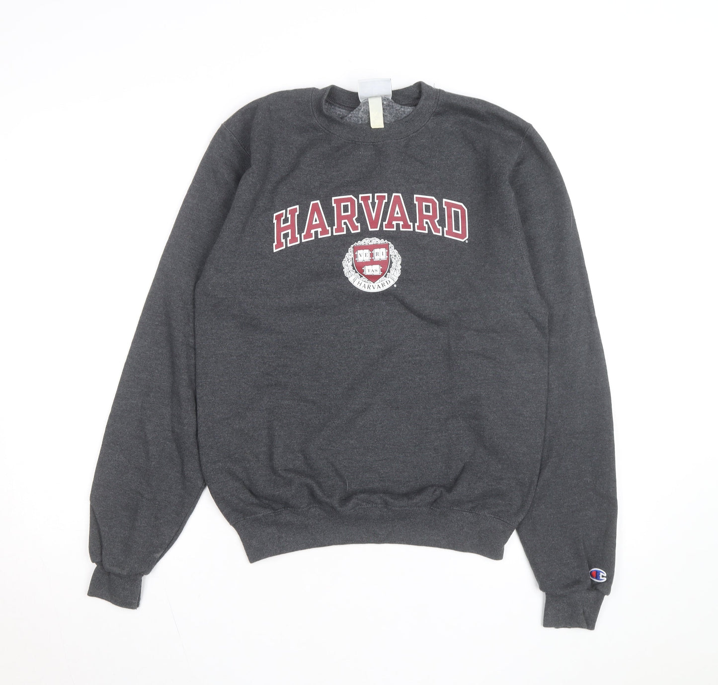 Champion Men’s Grey Harvard Pullover Sweatshirt XS Crew Neck