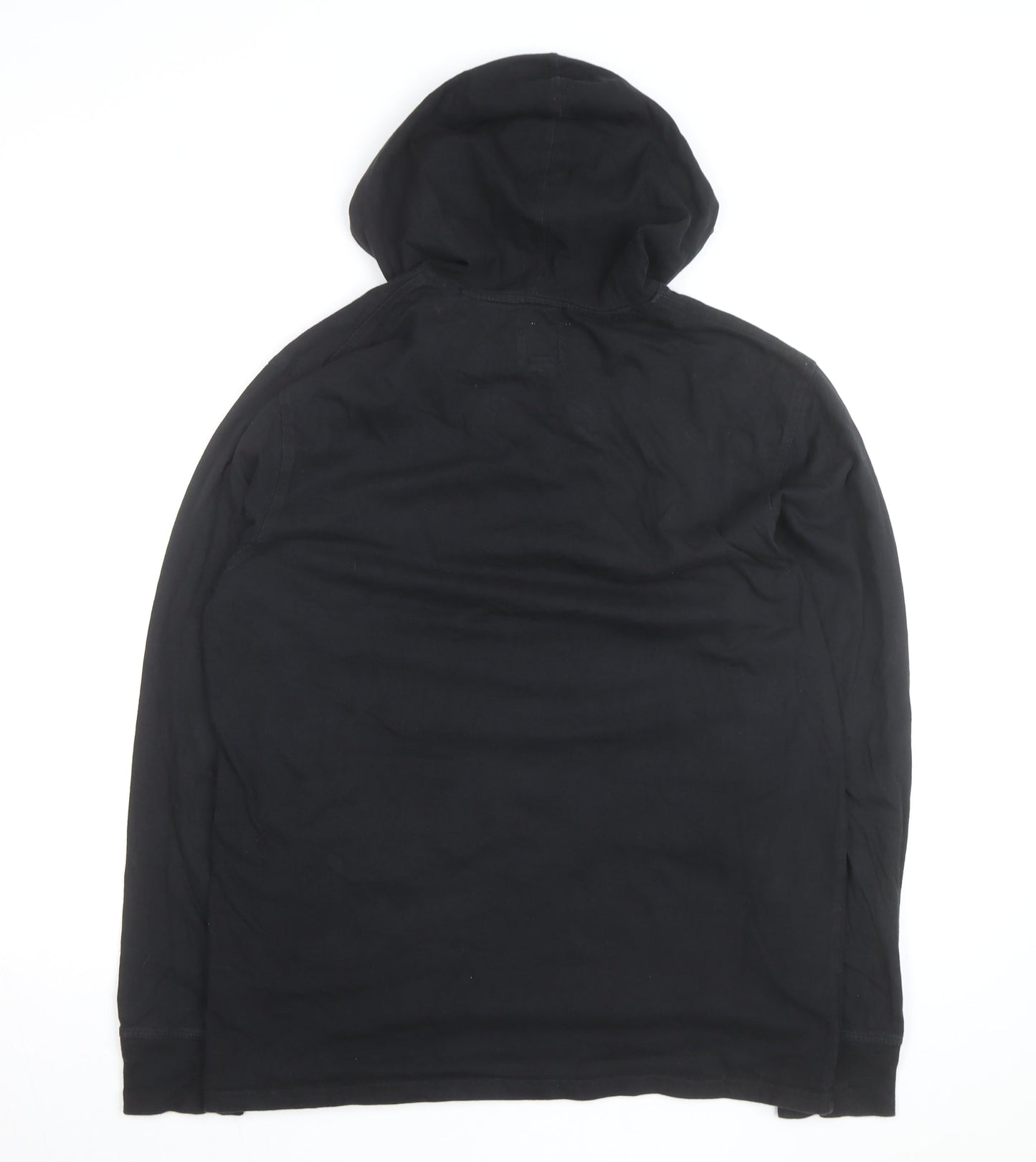 Champion Men’s Black Pullover Hoodie Medium Cotton Logo Sportswear