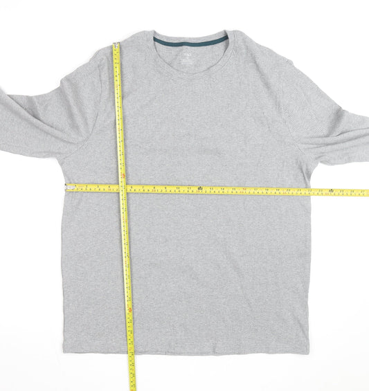 Marks and Spencer Men’s Grey XL Long Sleeve Pyjama Top