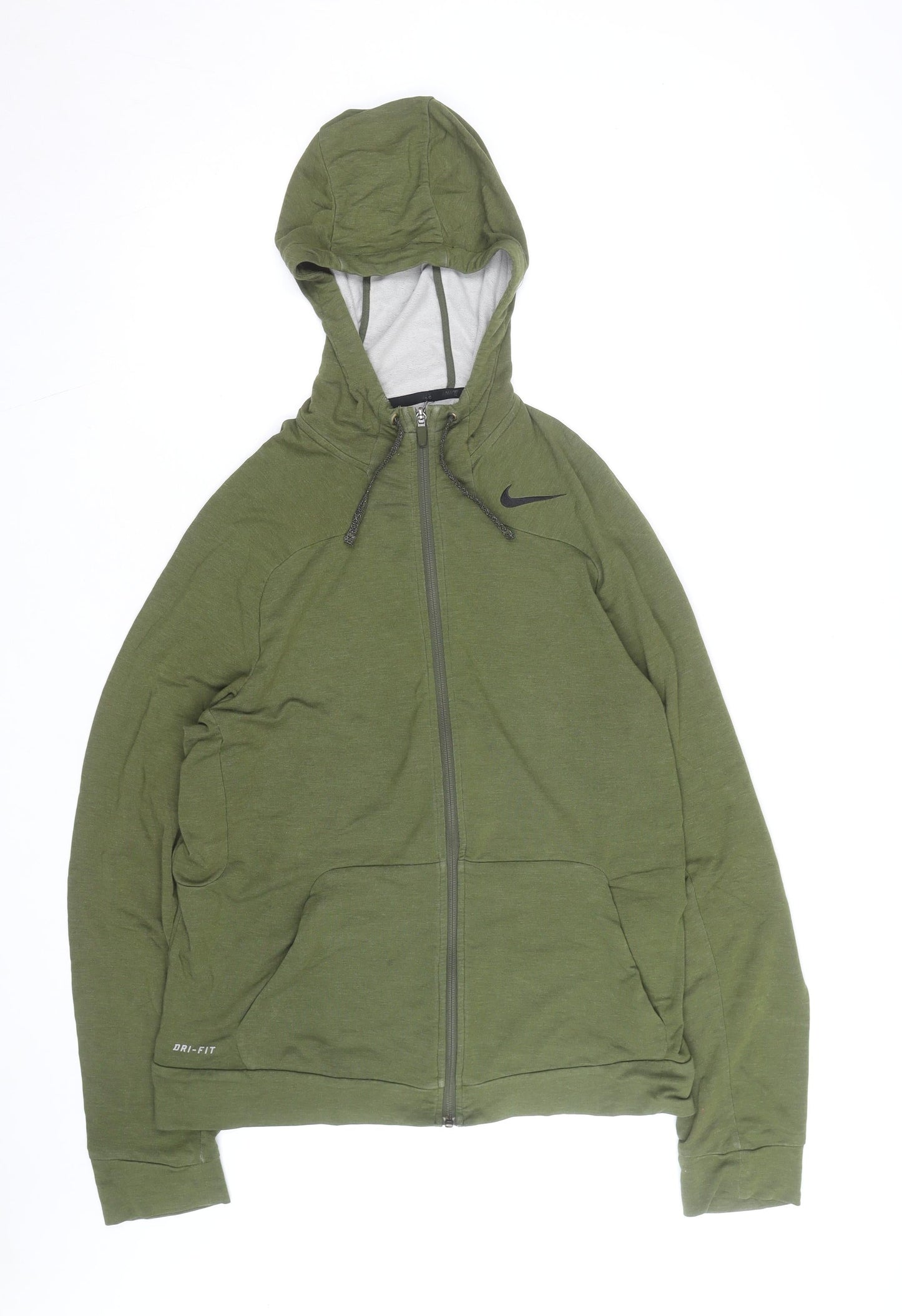 Nike Men's Green Dri-FIT Full Zip Hoodie Size M