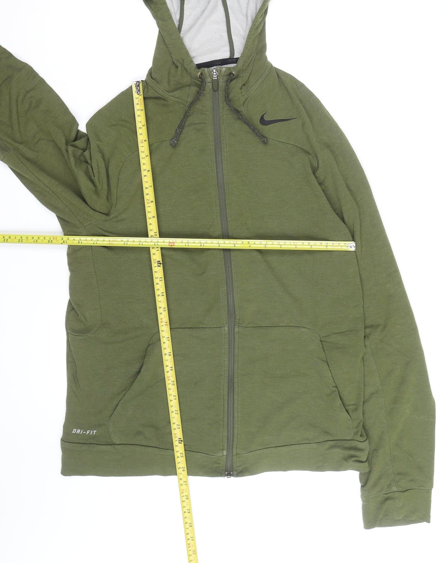 Nike Men's Green Dri-FIT Full Zip Hoodie Size M