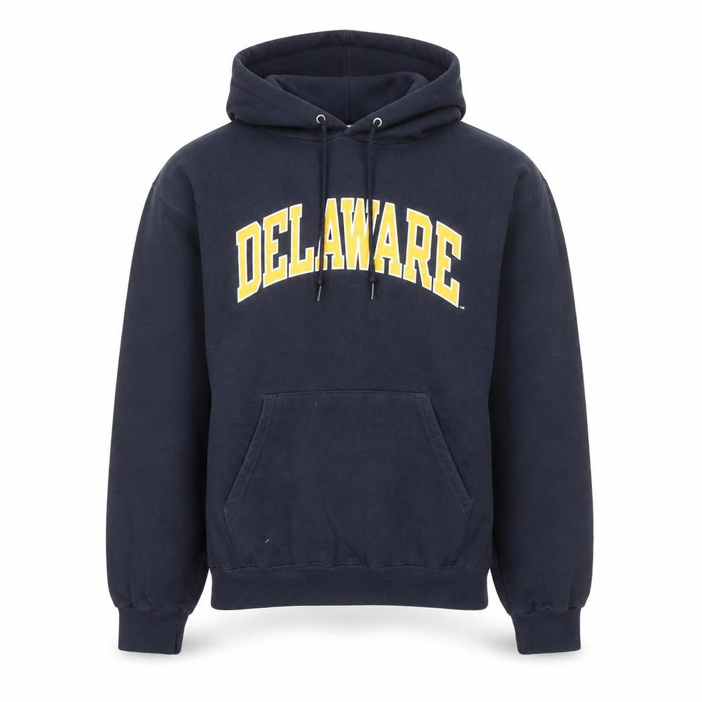 Champion Men's Blue Delaware Pullover Hoodie Size S Regular Fit