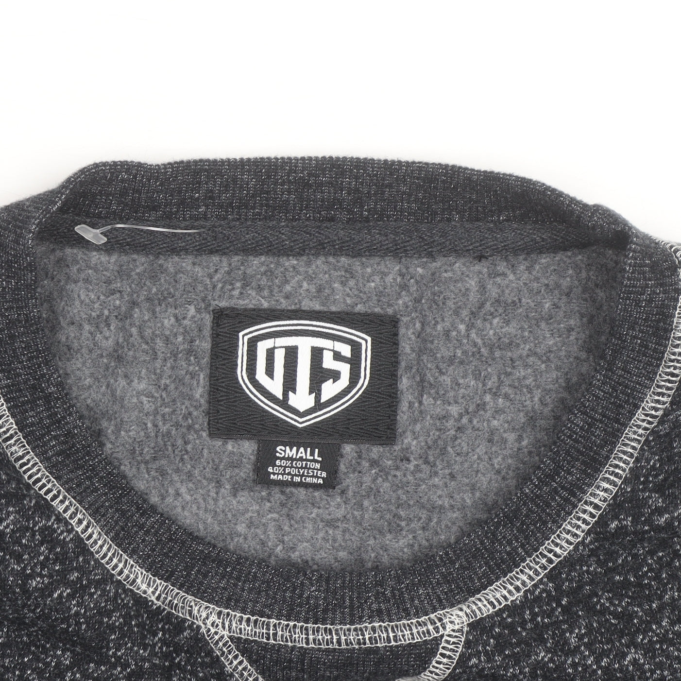 OTS Men's Grey Panthers Graphic Crew Neck Sweatshirt Size S
