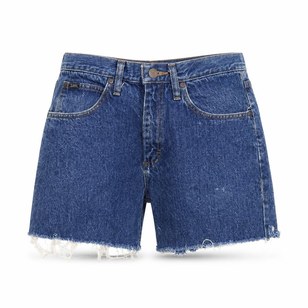 Lee Mens Blue Denim Relaxed Fit Cargo Shorts 32 Regular Cotton