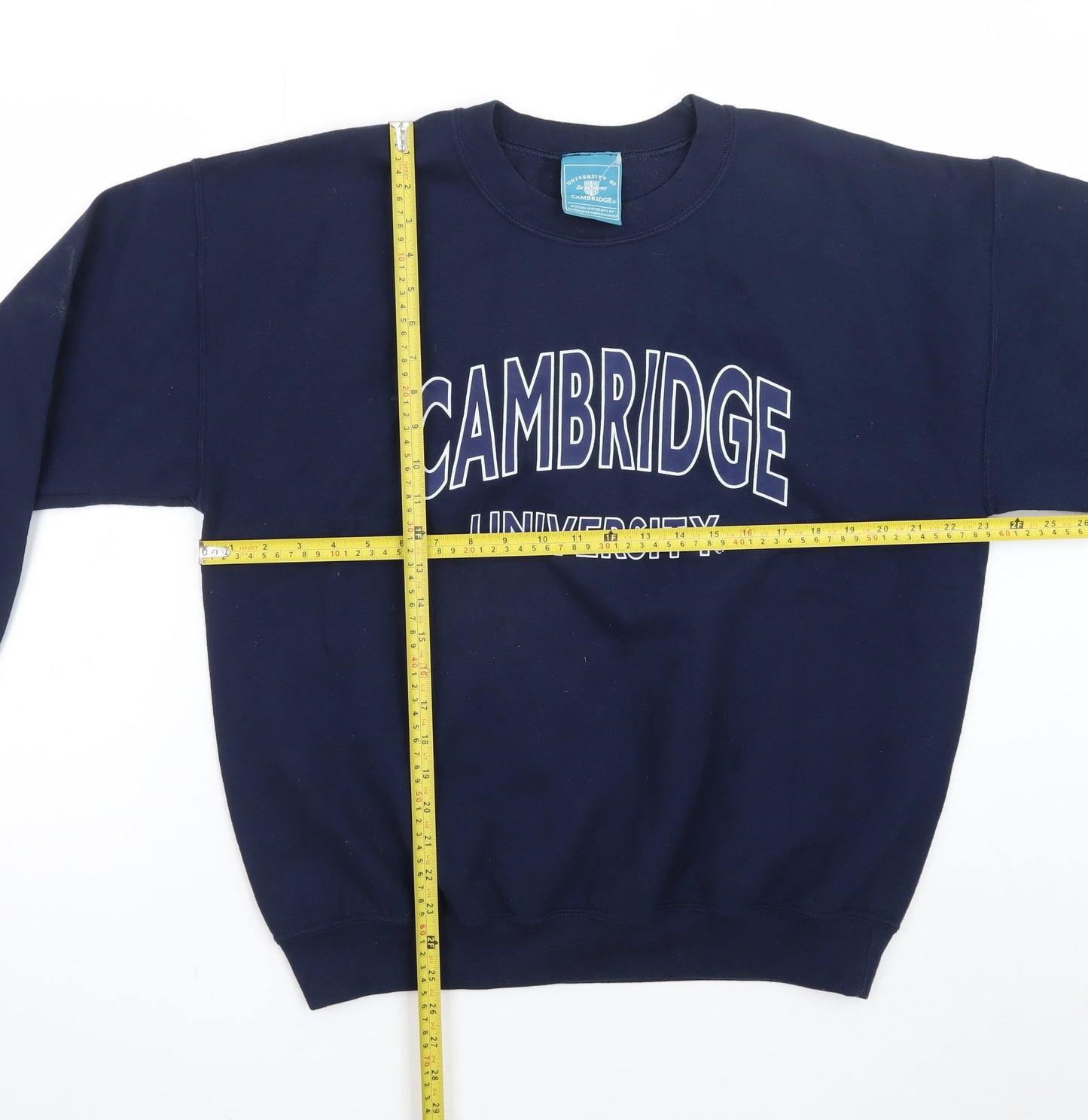 Cambridge University Navy Blue Women's L Sweatshirt Cotton Blend