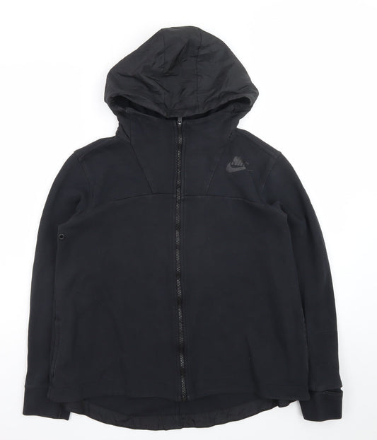 Nike Men's Black Full Zip Hoodie Medium Regular Fit
