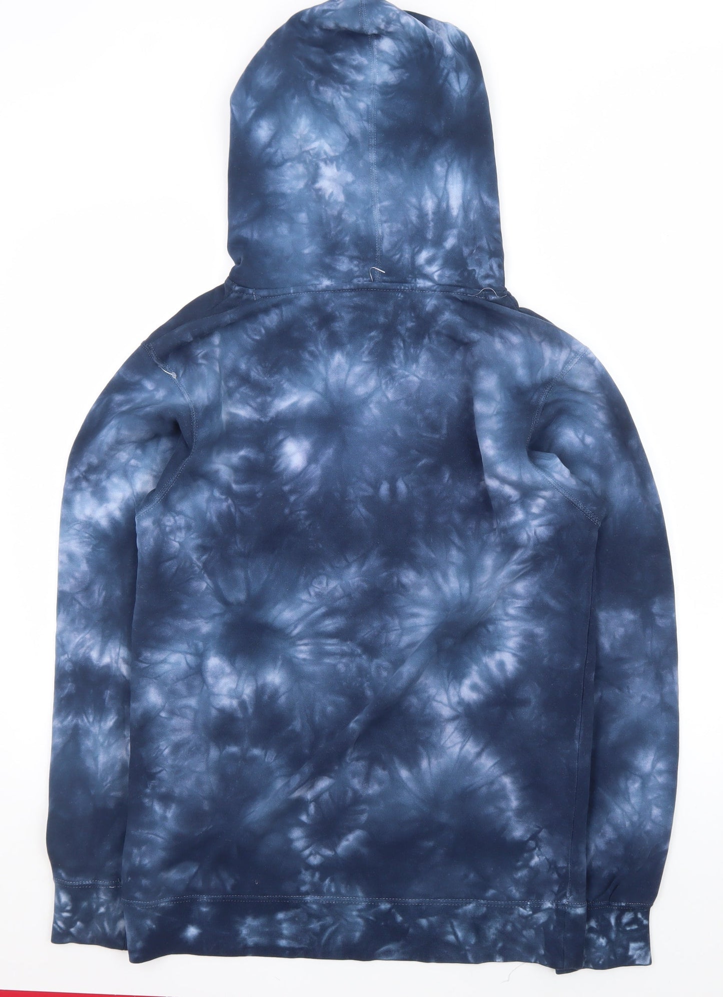 Independent Trading Co Men's Blue Tie Dye Volleyball Pullover Hoodie Size S