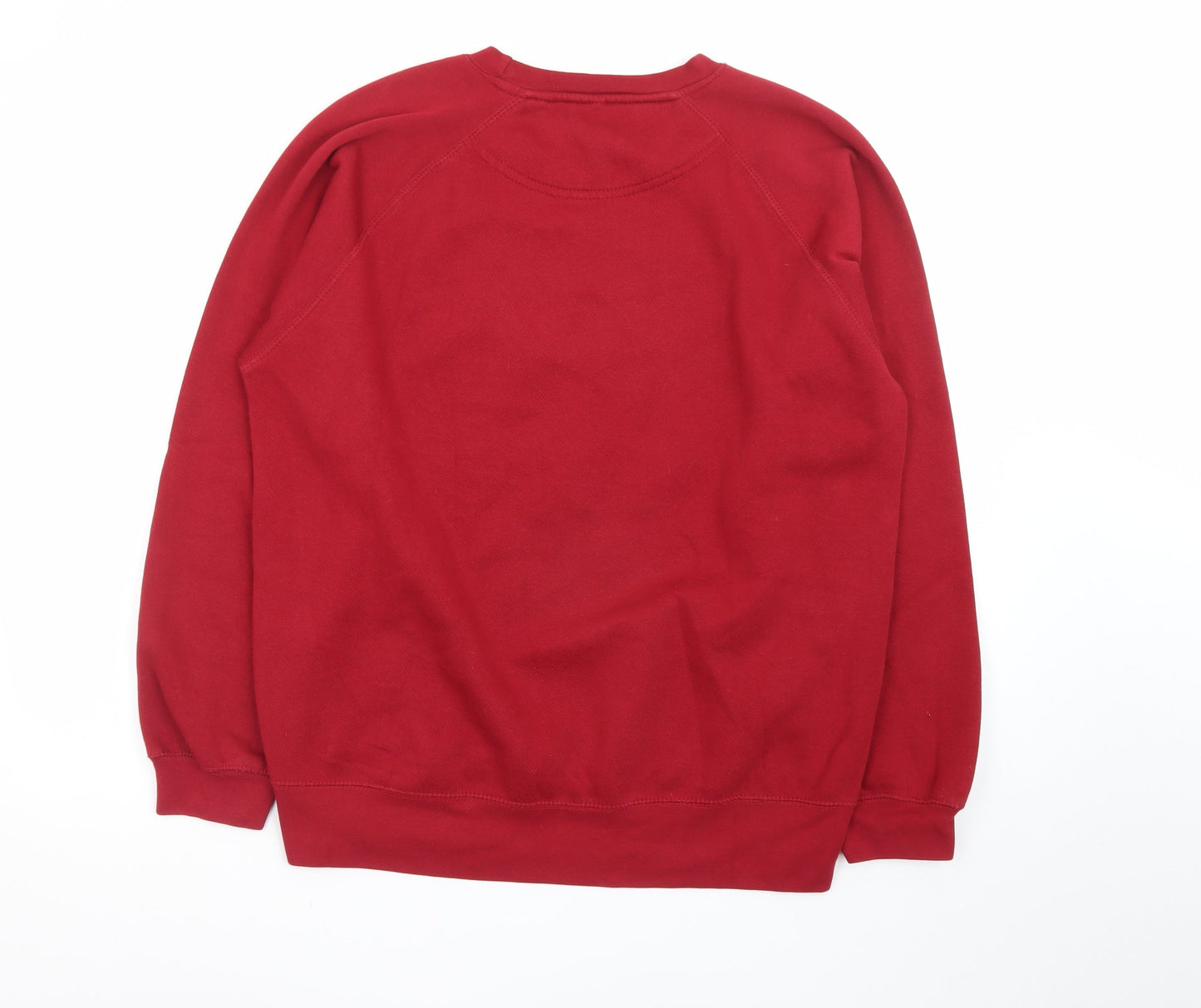 Ouray Sportswear Men's Red Pullover Crew Neck Graphic Sweatshirt S