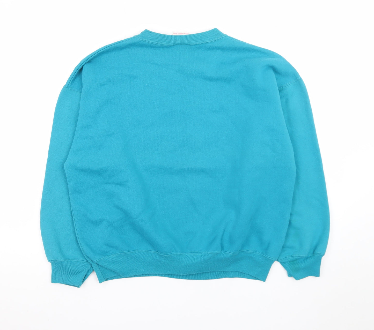 Lady Footlocker Women's Blue Floral Pullover Sweatshirt Size S