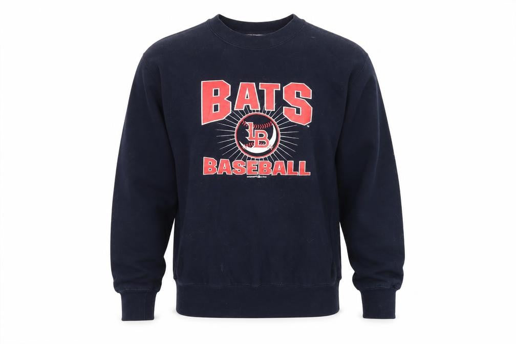 Pro-Weave Men's Blue Bats Baseball Graphic Pullover Sweatshirt M