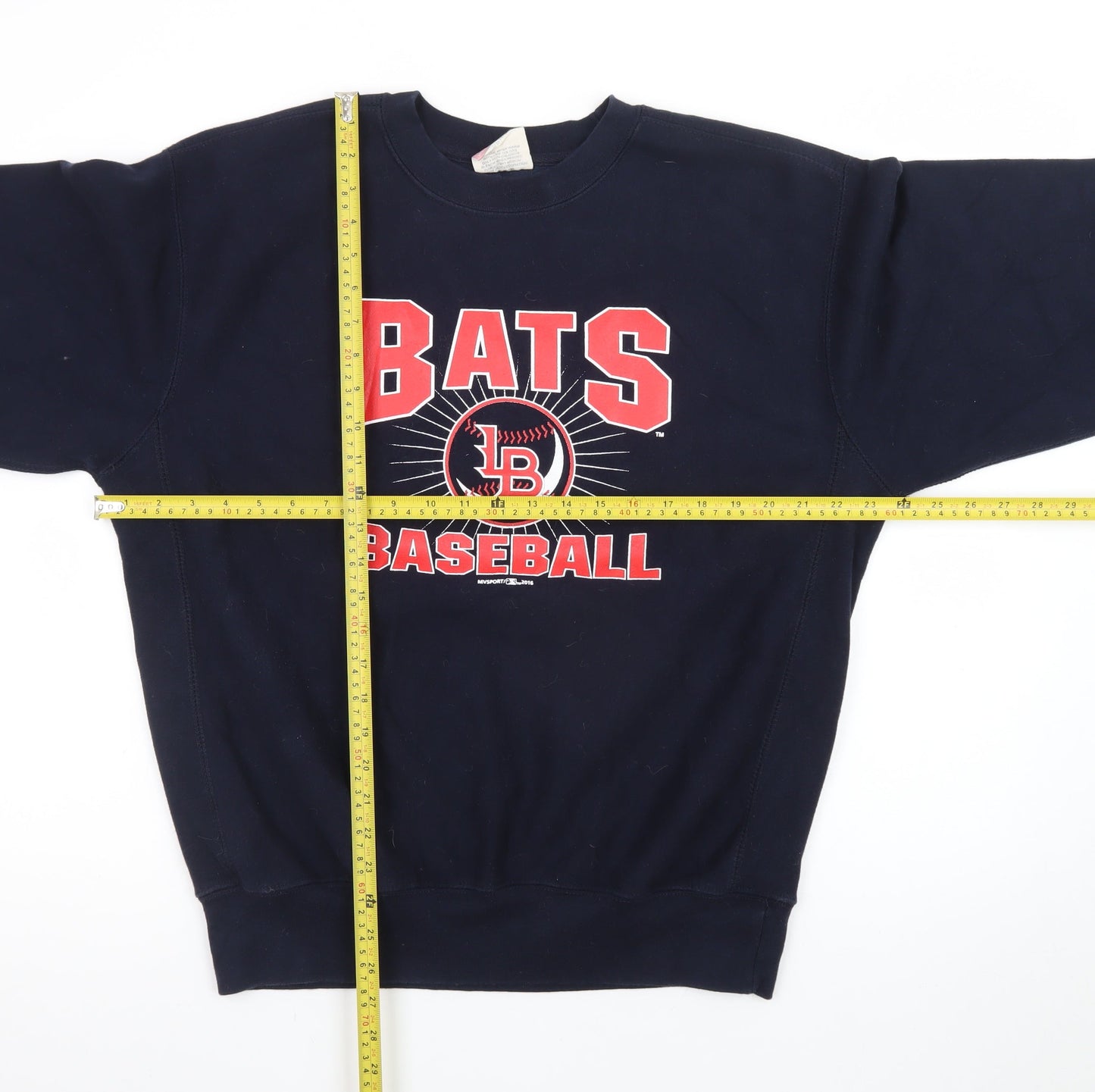 Pro-Weave Men's Blue Bats Baseball Graphic Pullover Sweatshirt M