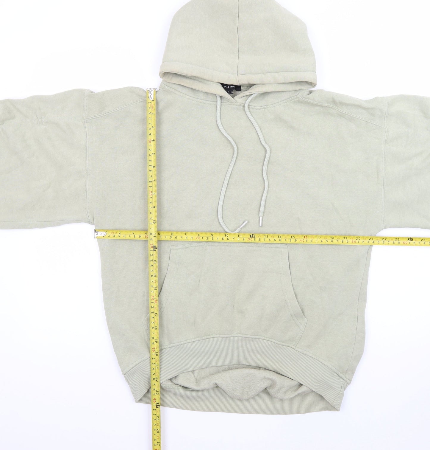 Rising Women’s Beige Pullover Hoodie S/M Hooded Casual Sweatshirt