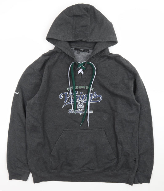 Pennant Sportswear Women’s Dark Grey XL Lace-Up Hoodie