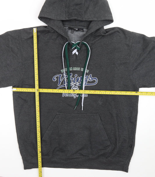 Pennant Sportswear Women’s Dark Grey XL Lace-Up Hoodie