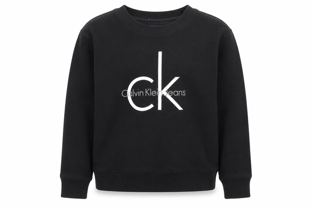 Calvin Klein Jeans Men’s Black Small Logo Pullover Sweatshirt