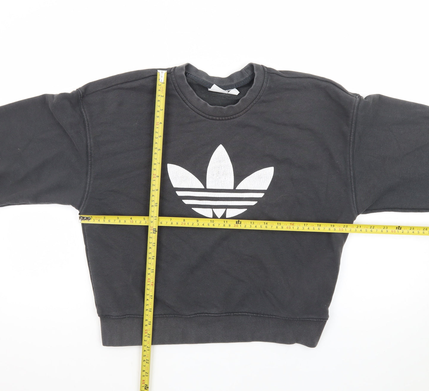 Adidas Men's Black Long Sleeve Crew Neck Sweatshirt Size 34