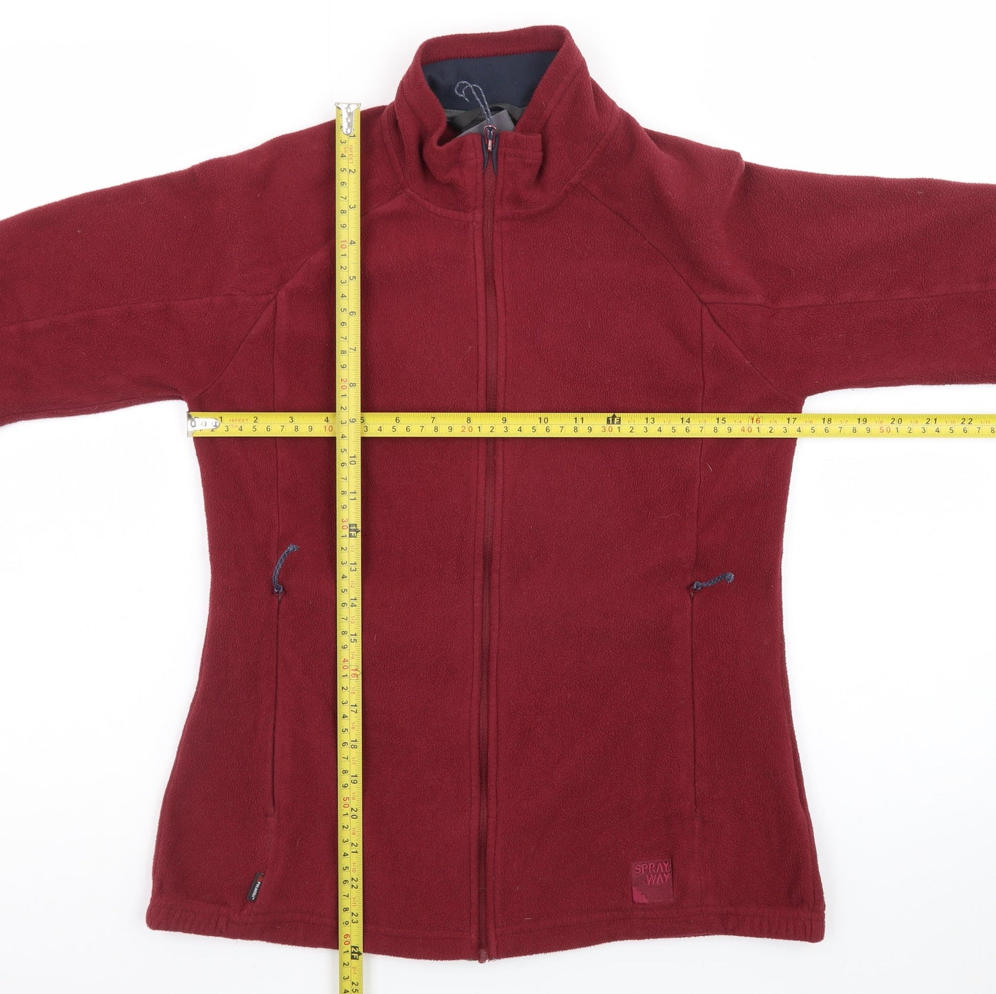 Sprayway Women's Red Fleece Full Zip Outdoor Jacket Size 10
