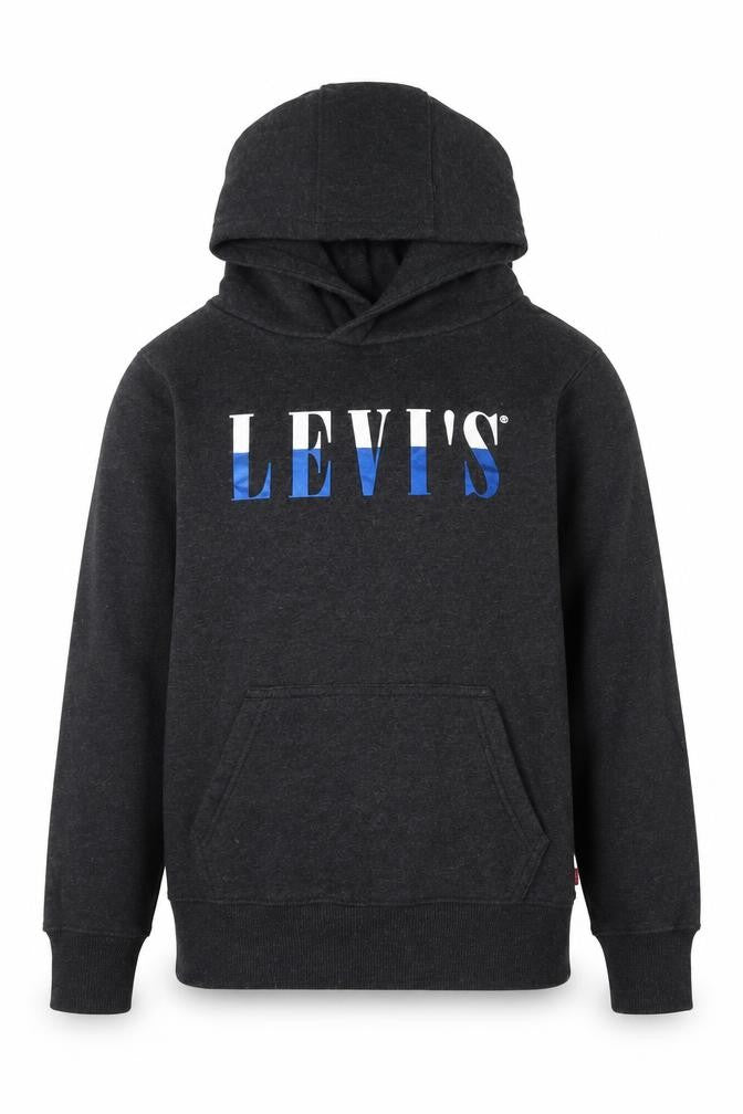 Levi's Boys Black Pullover Hoodie 12 Years Fleece Graphic Logo