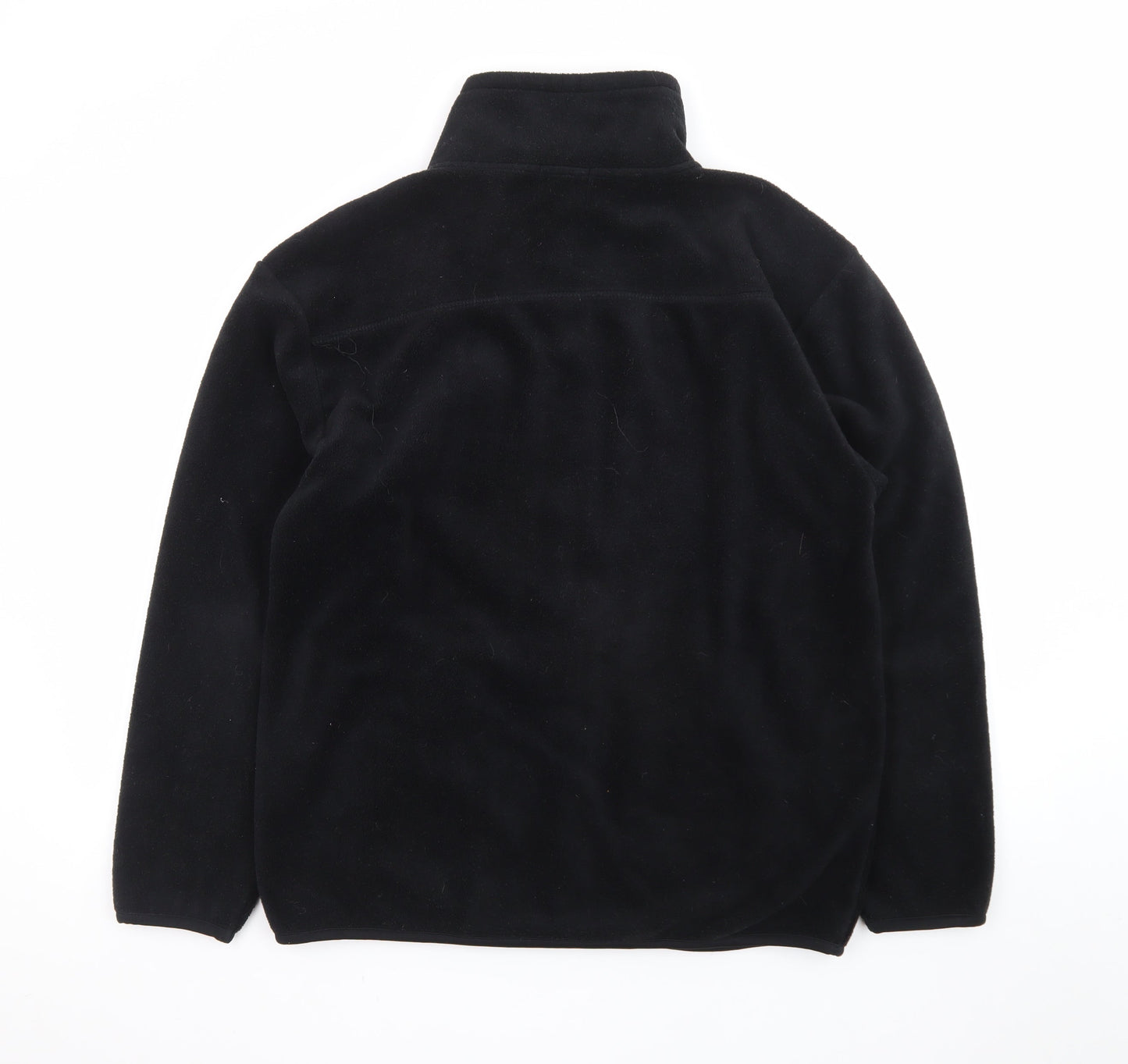 YOU Classic Men's Black Fleece Full Zip Mid-Length Jacket M