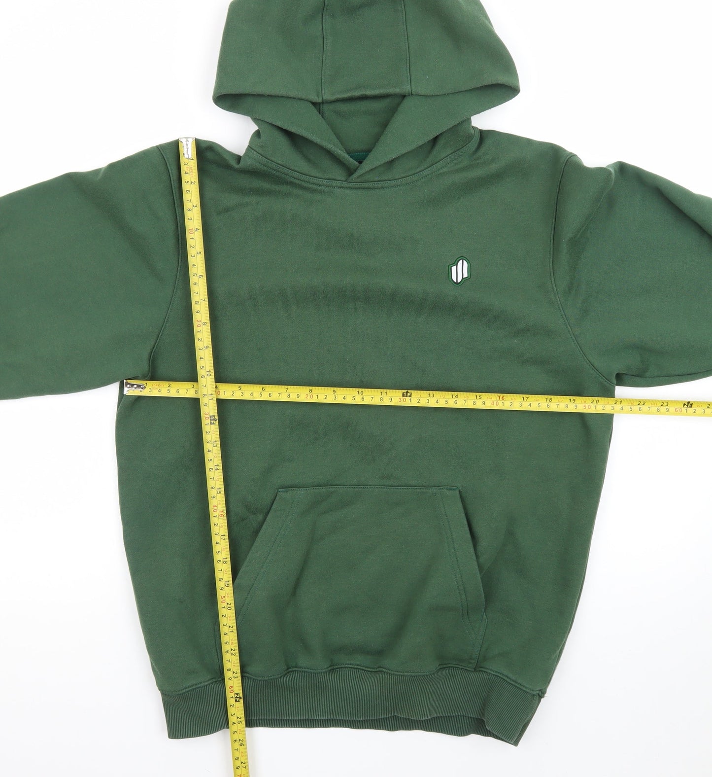 Samurai Mens Green Pullover Hoodie M Fleece Regular Fit
