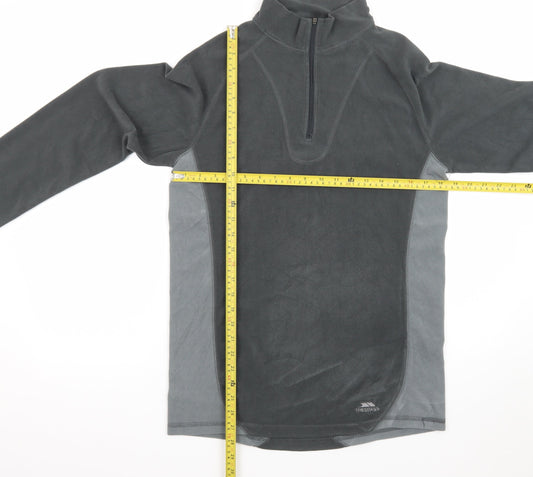 Trespass Men’s Grey XL 1/2 Zip Fleece Pullover Sweatshirt