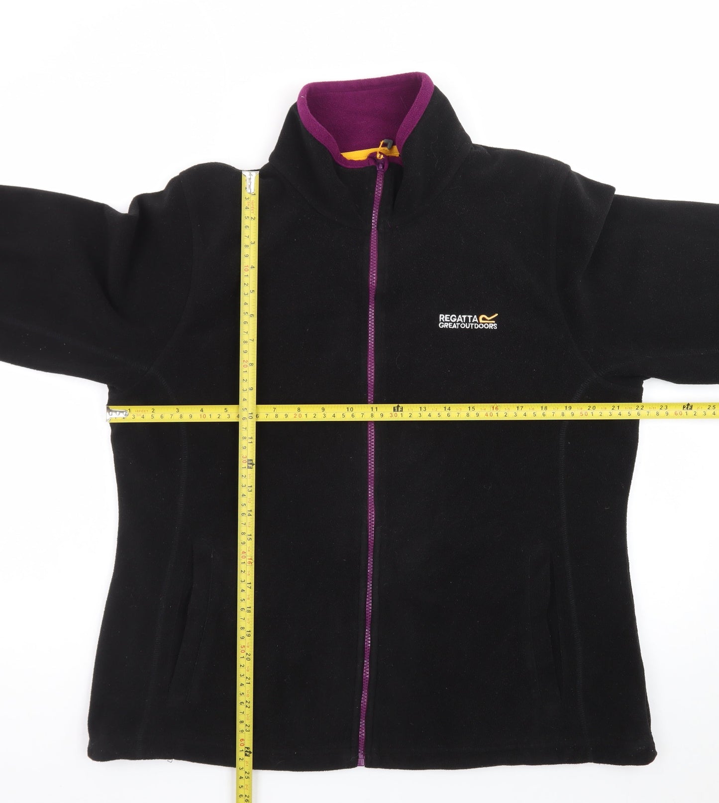 Regatta Women's Black Fleece Jacket Size 16 Full Zip Outdoor