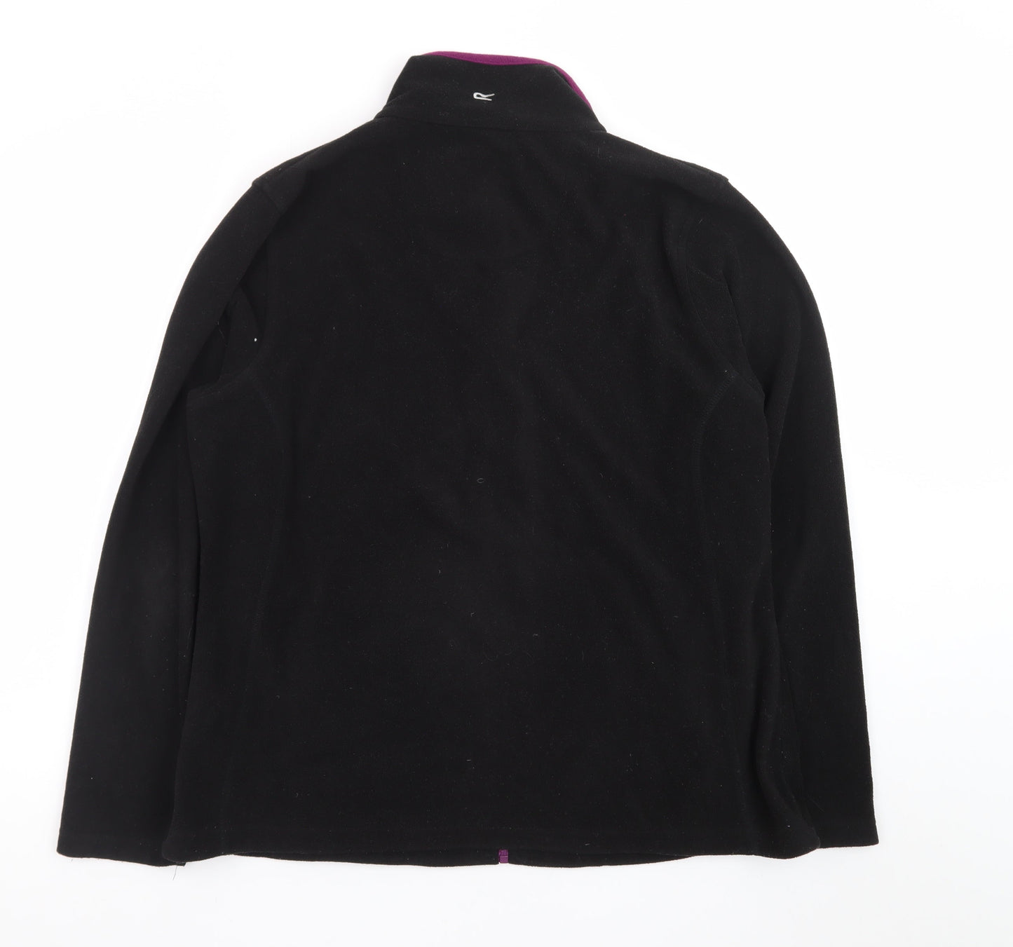 Regatta Women's Black Fleece Jacket Size 16 Full Zip Outdoor