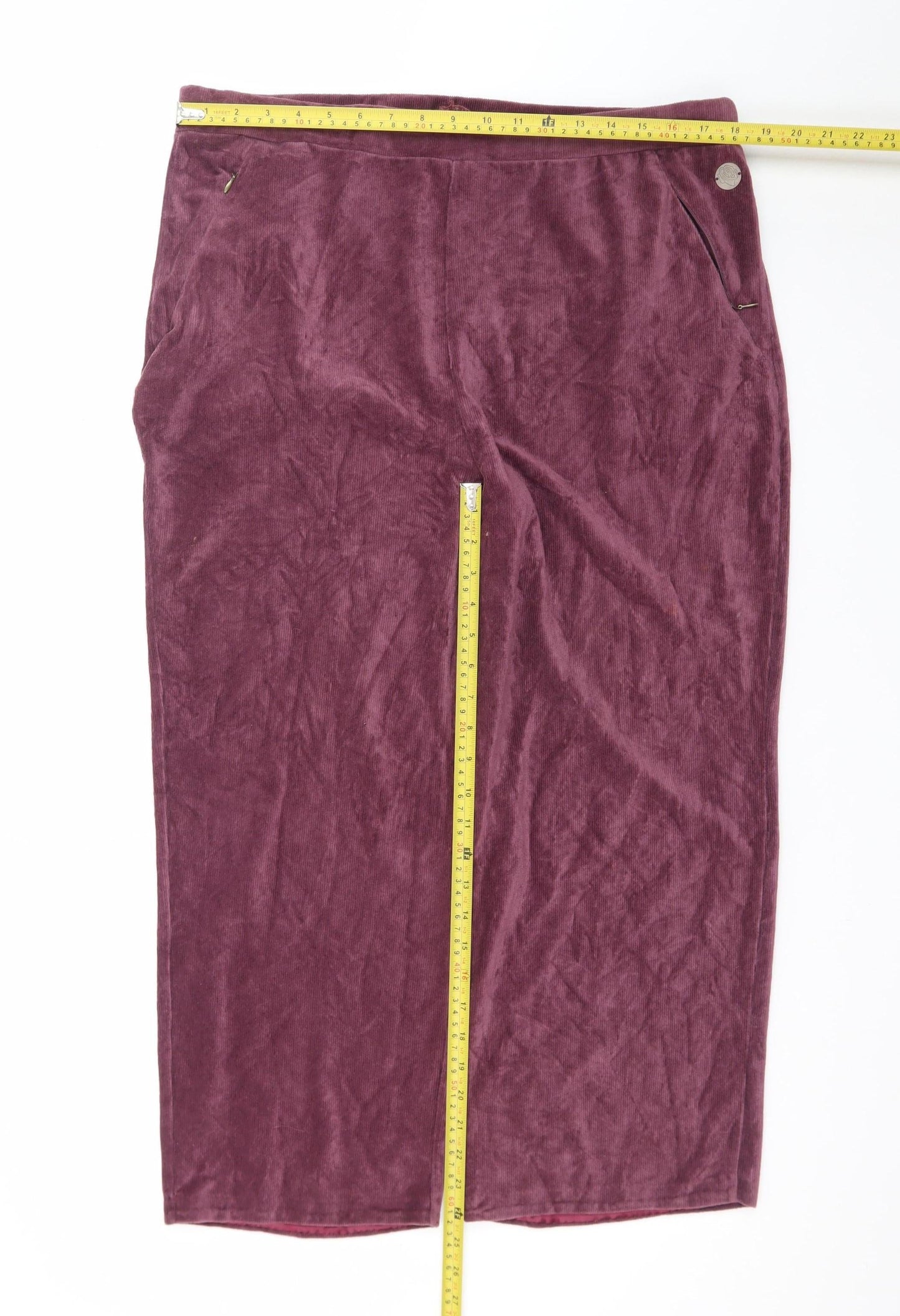 Dash Women’s Purple Velour Lounge Pants Size 20 Comfortable Trousers