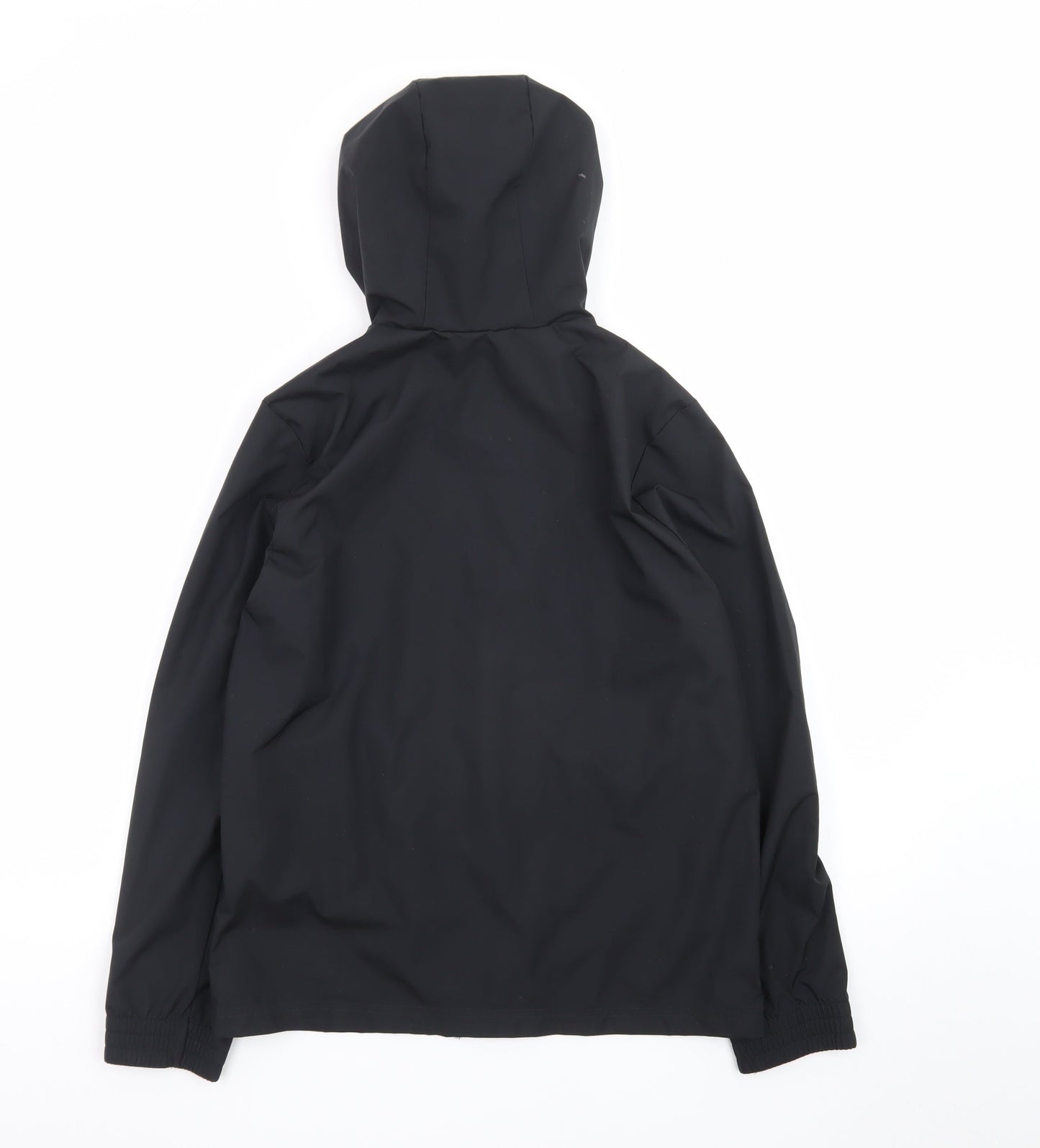 Adidas Boys Black Waterproof Hooded Rain Jacket 11-12 Years