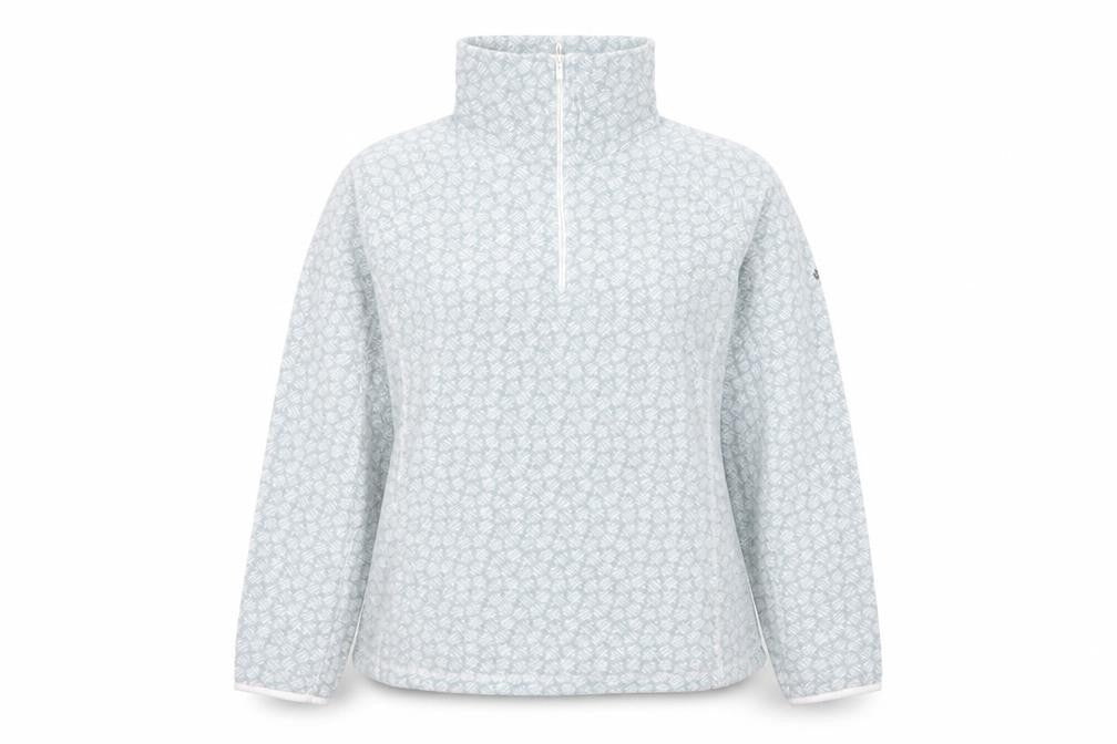 Columbia Women’s Grey 1/4 Zip Fleece Pullover Sweatshirt L