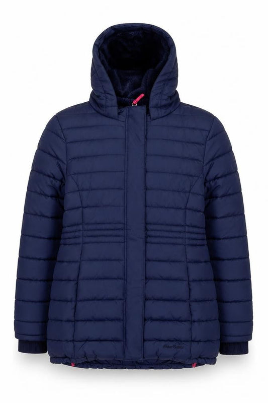 Peter Storm Girls Blue Hooded Puffer Jacket 11-12 Years Winter Coat
