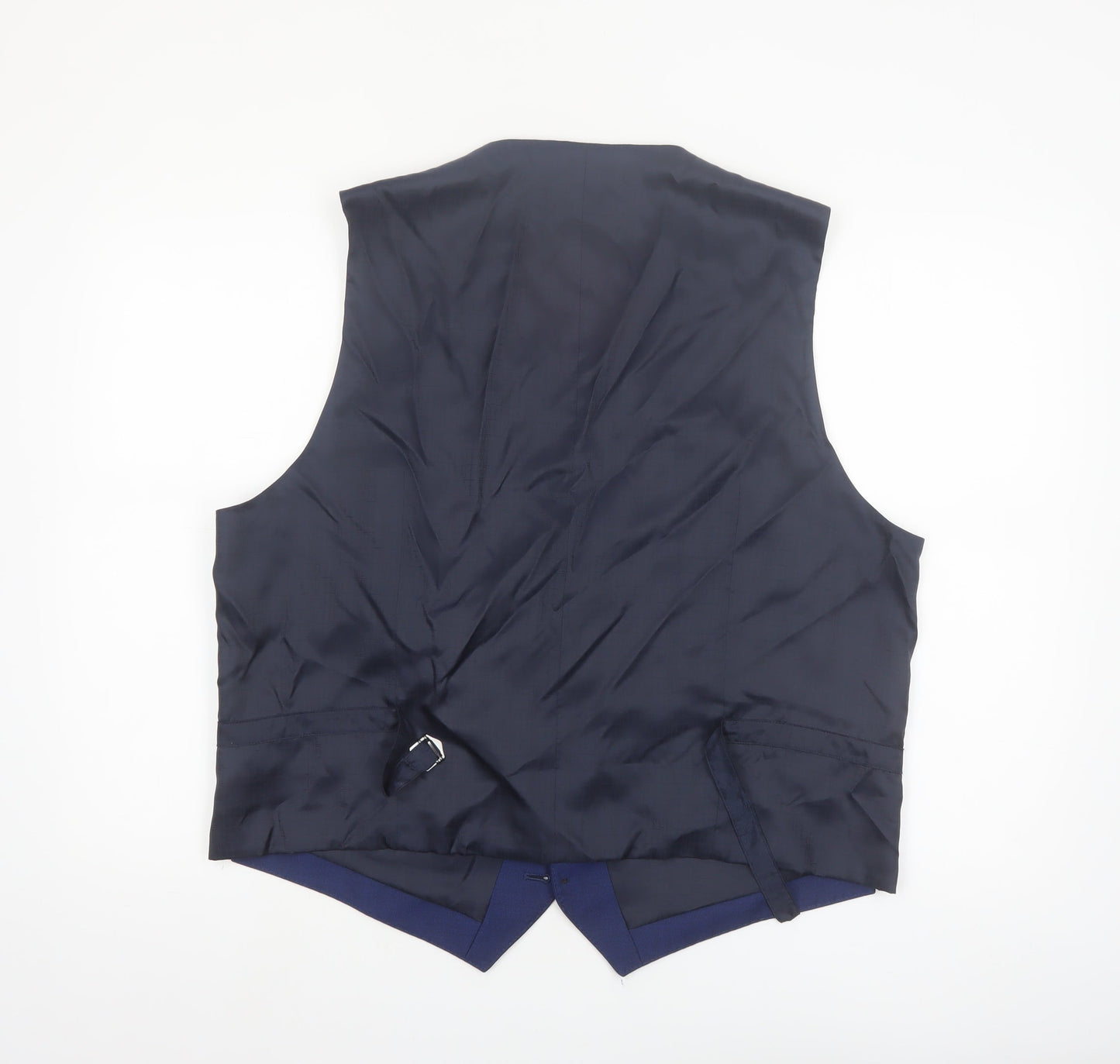 Marks and Spencer Blue Wool Waistcoat XL Women’s Formal Suit Vest