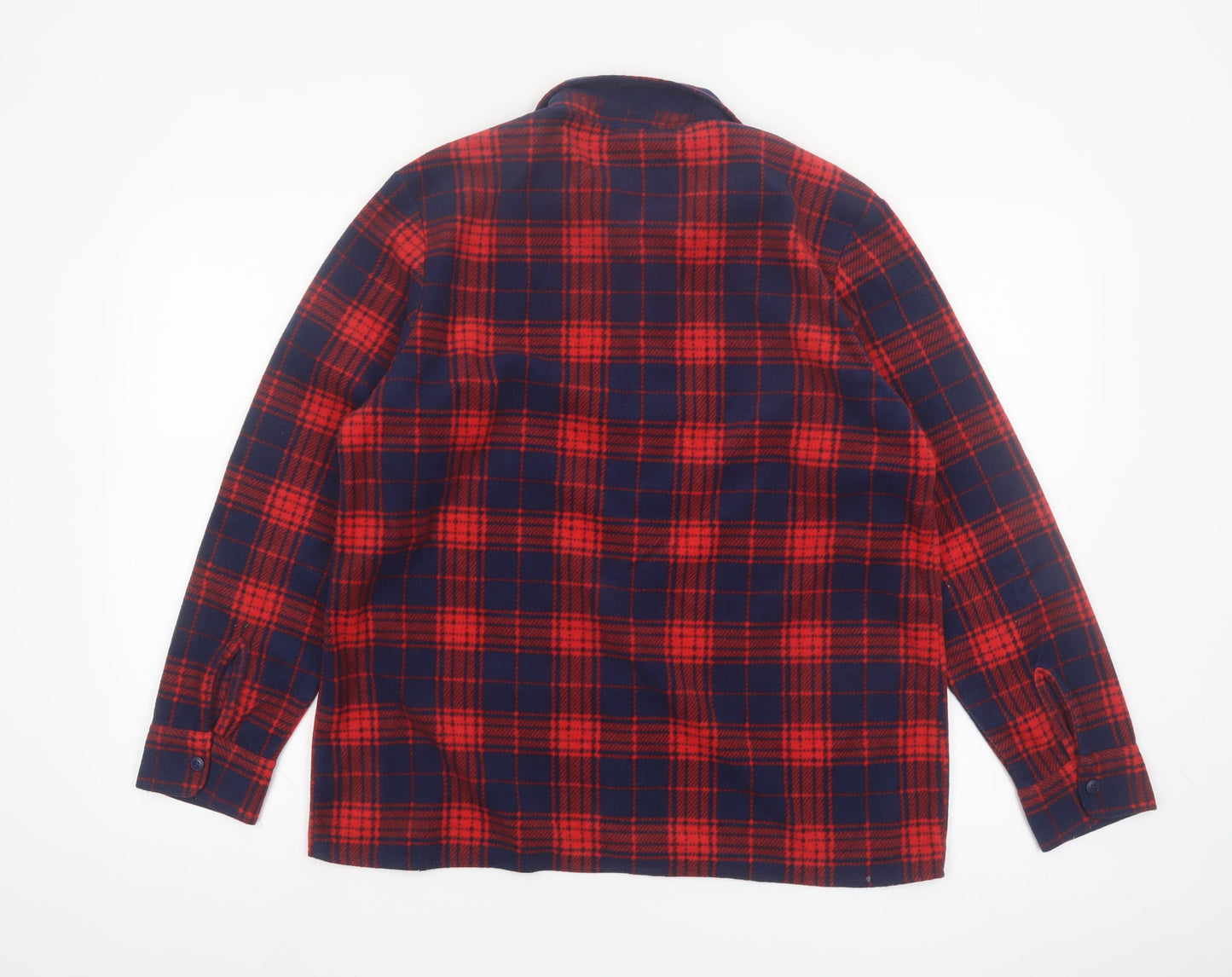 Riders by Lee Mens Red Plaid Flannel Button Pyjama Top M