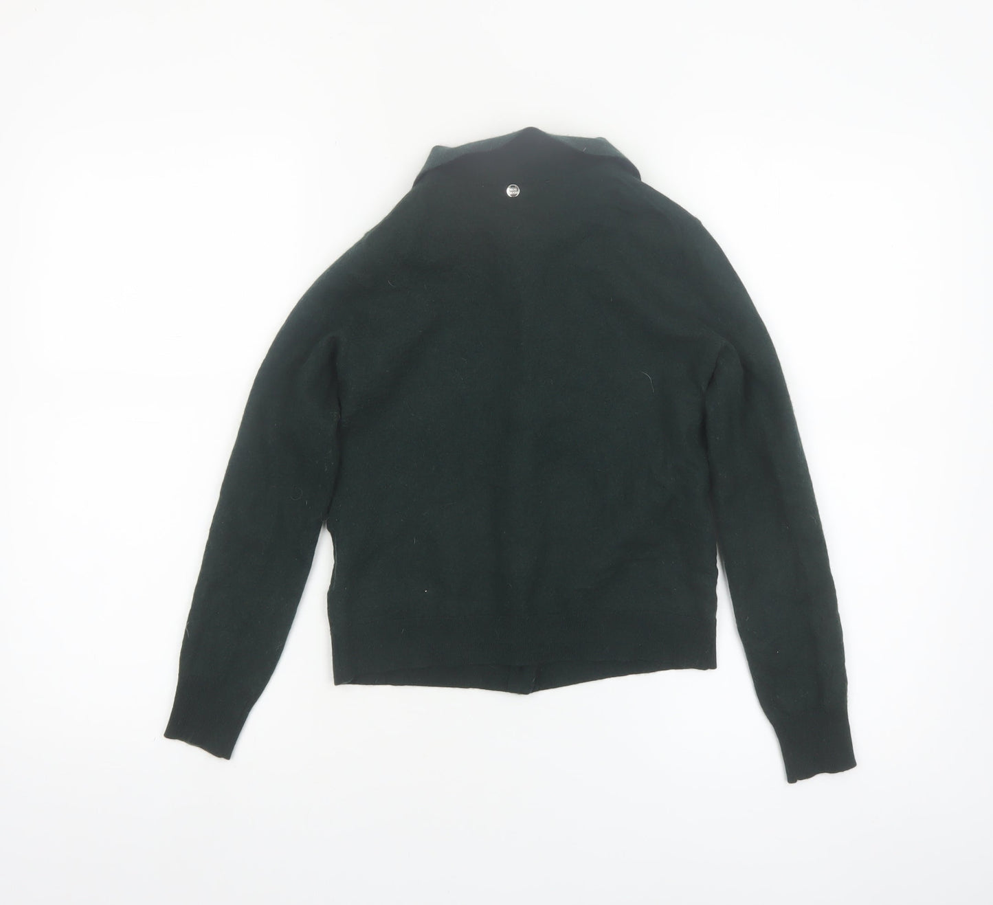 Mos Mosh Women's Green Collared Wool Blend Cardigan XS