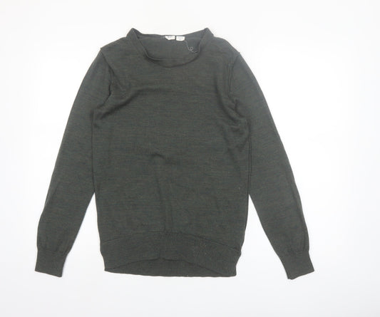 GAP Men's Green Merino Wool Crew Neck Jumper Size S