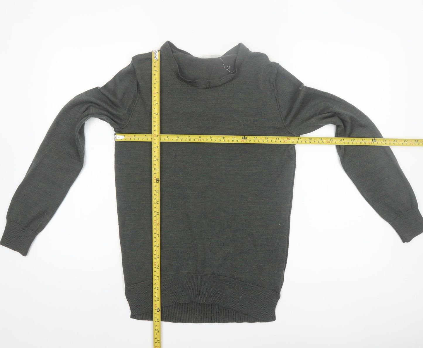 GAP Men's Green Merino Wool Crew Neck Jumper Size S
