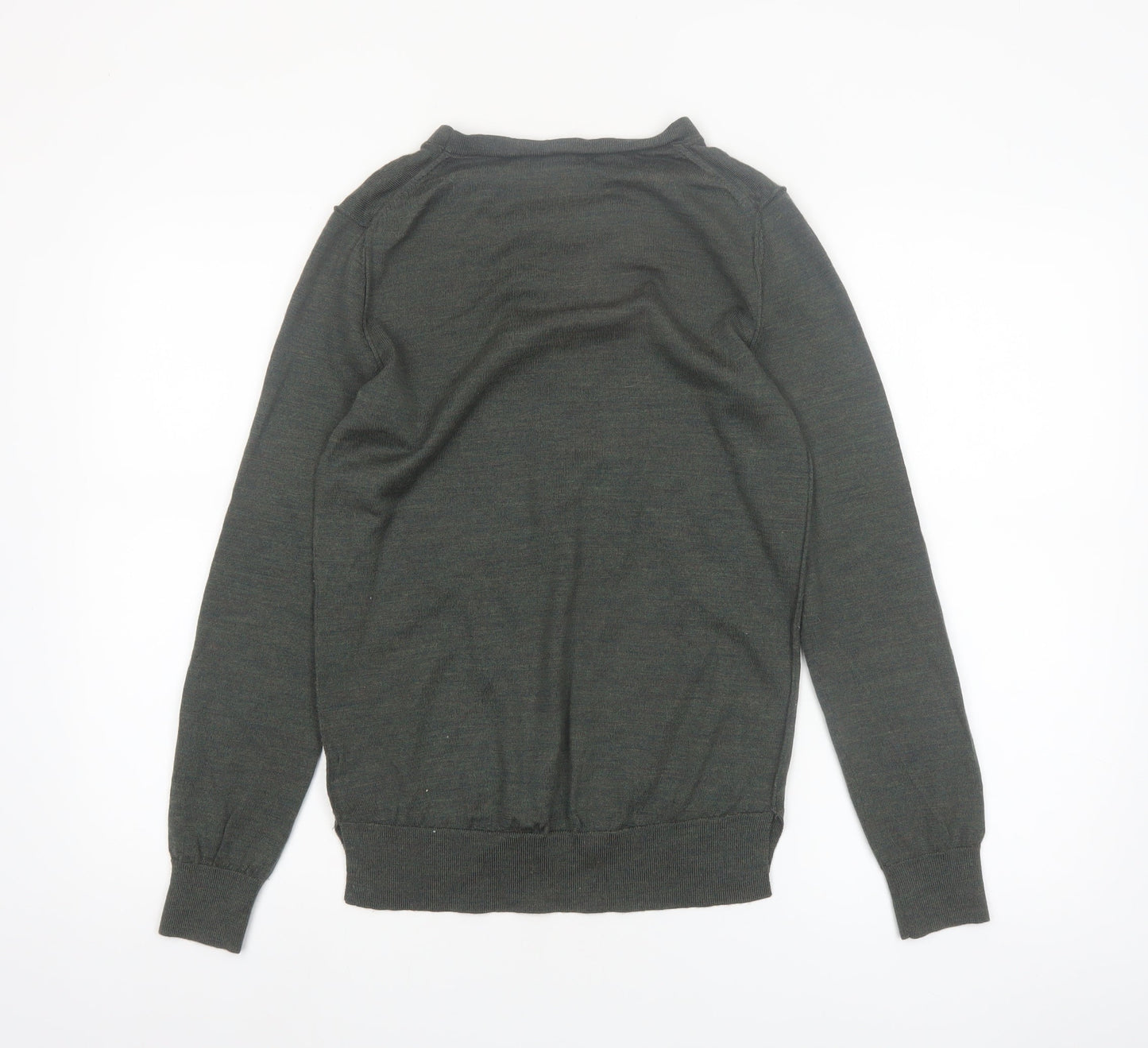 GAP Men's Green Merino Wool Crew Neck Jumper Size S