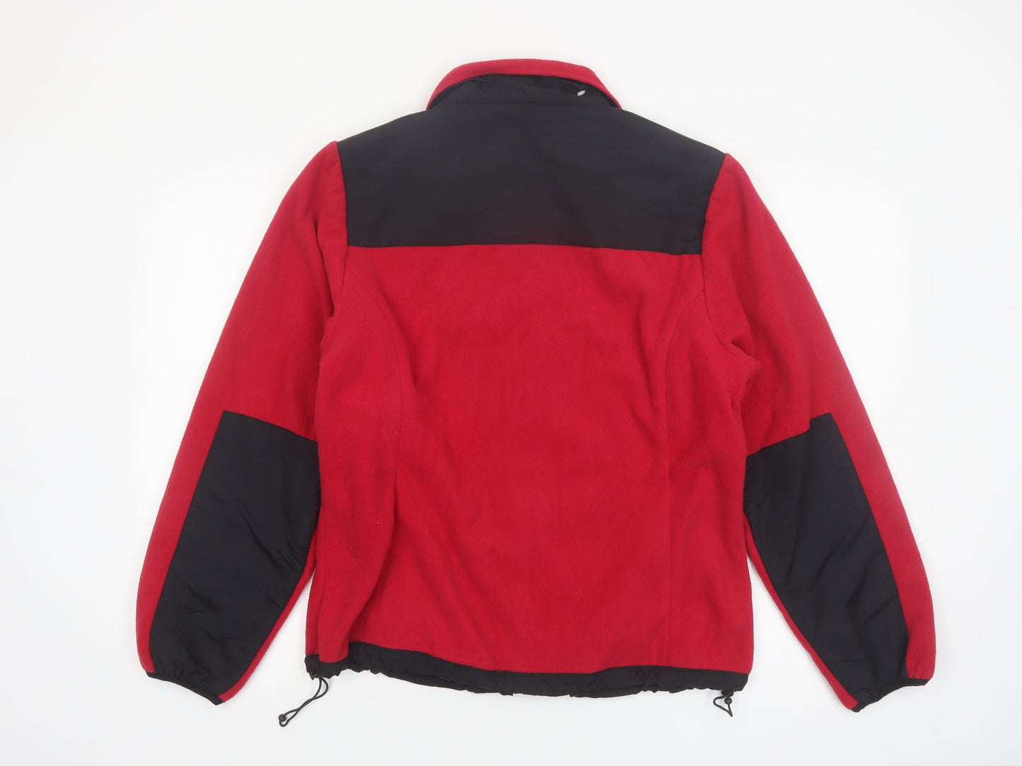 Athletech Men's Red Black Fleece Full Zip Outdoor Jacket Size M