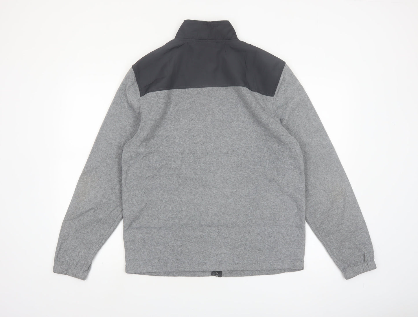 Starter Men’s Grey Full Zip Fleece Jacket Size M 38in Polyester