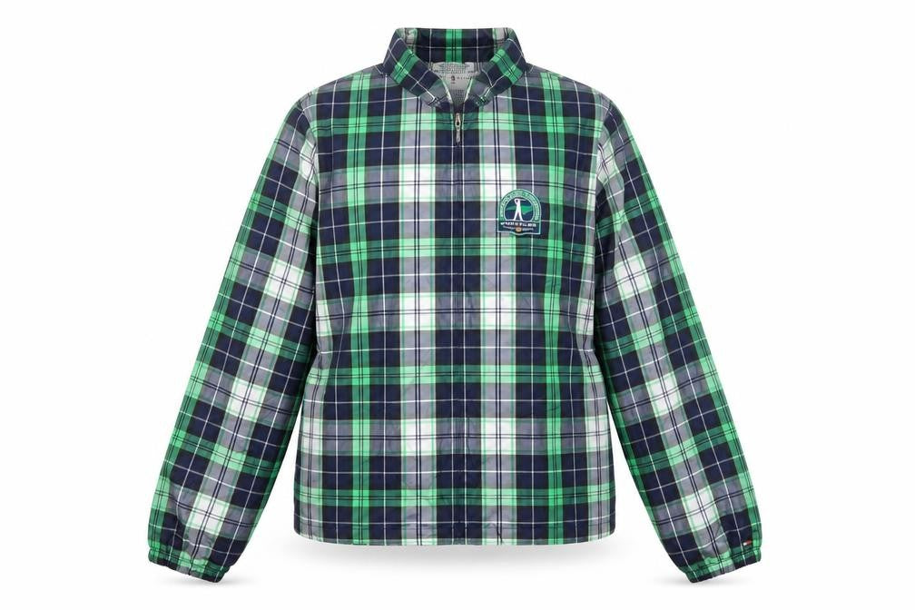 Tommy Hilfiger Women’s Green Checked Windbreaker Jacket S