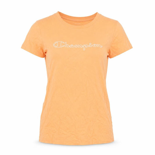 Champion Women's Orange XS Basic Cotton Crew Neck T-Shirt