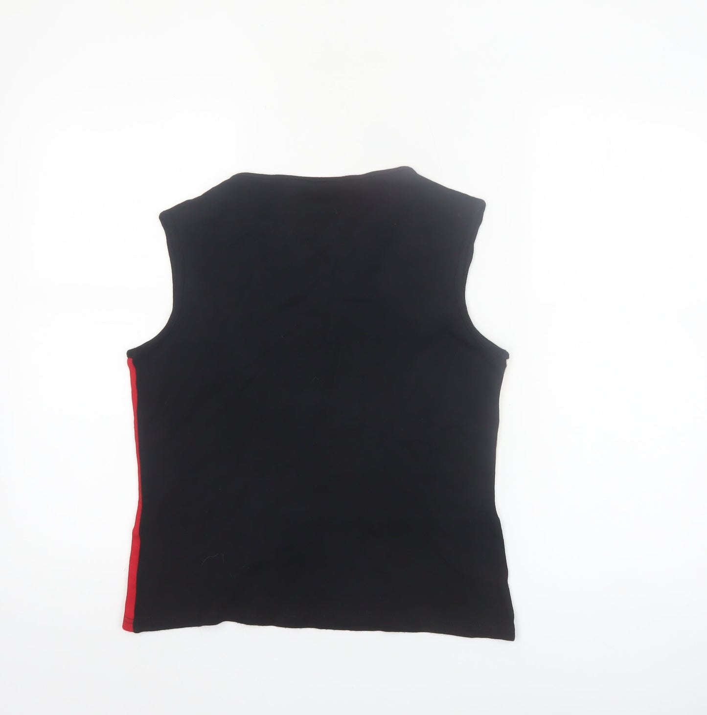 Canda Women’s Multicoloured Colourblock Sleeveless Mock Neck Tank Top Size 12