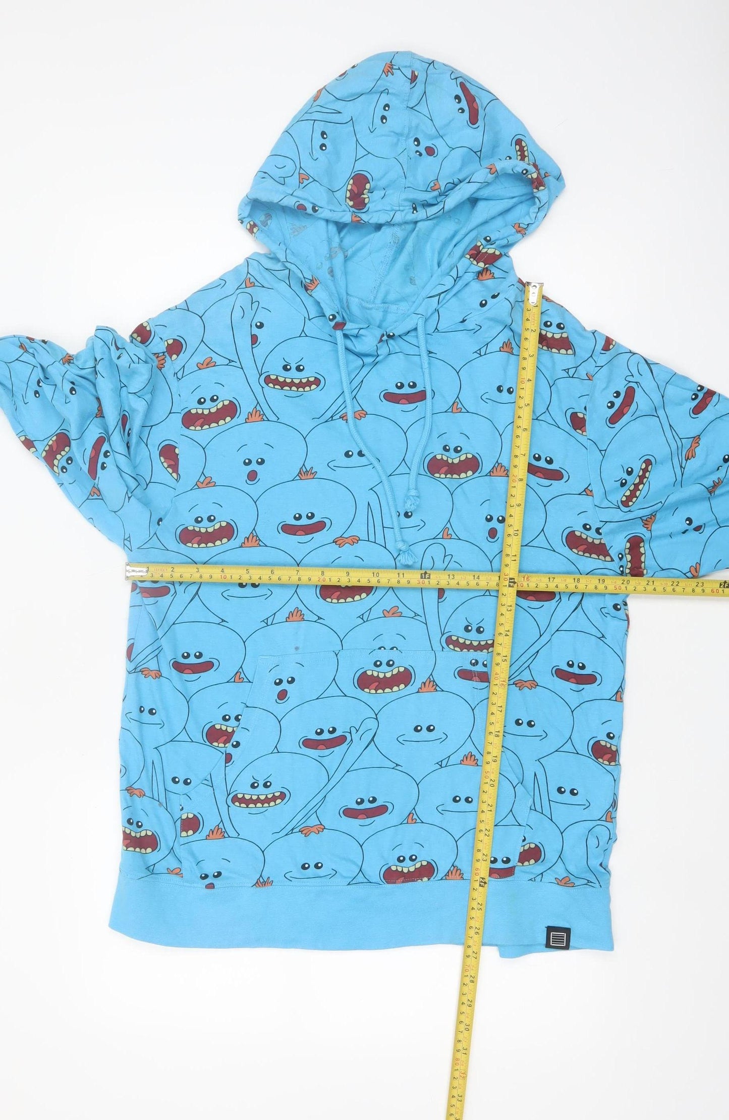 Lootwear Rick and Morty Blue Men's Pullover Hoodie Medium