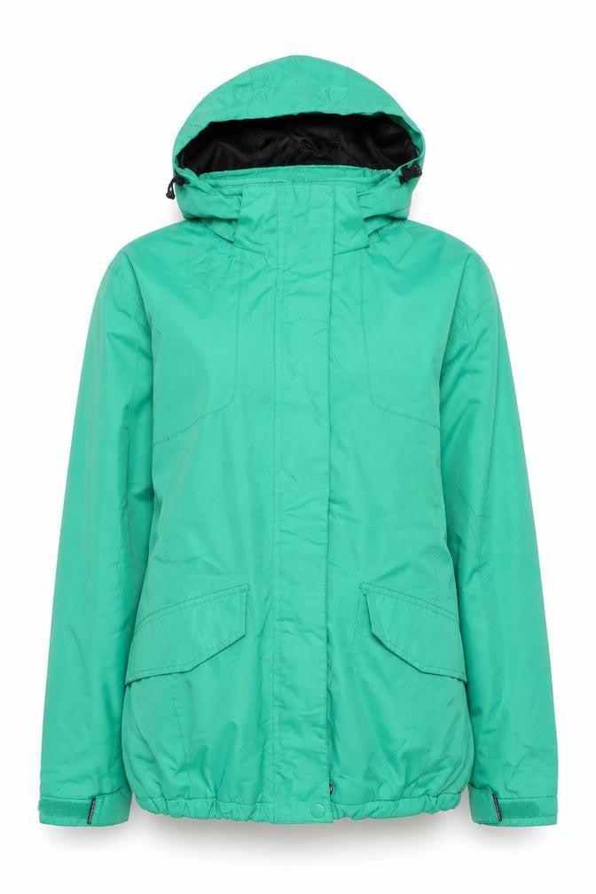 Misty Mountain Women's Green Waterproof Hooded Parka Jacket M