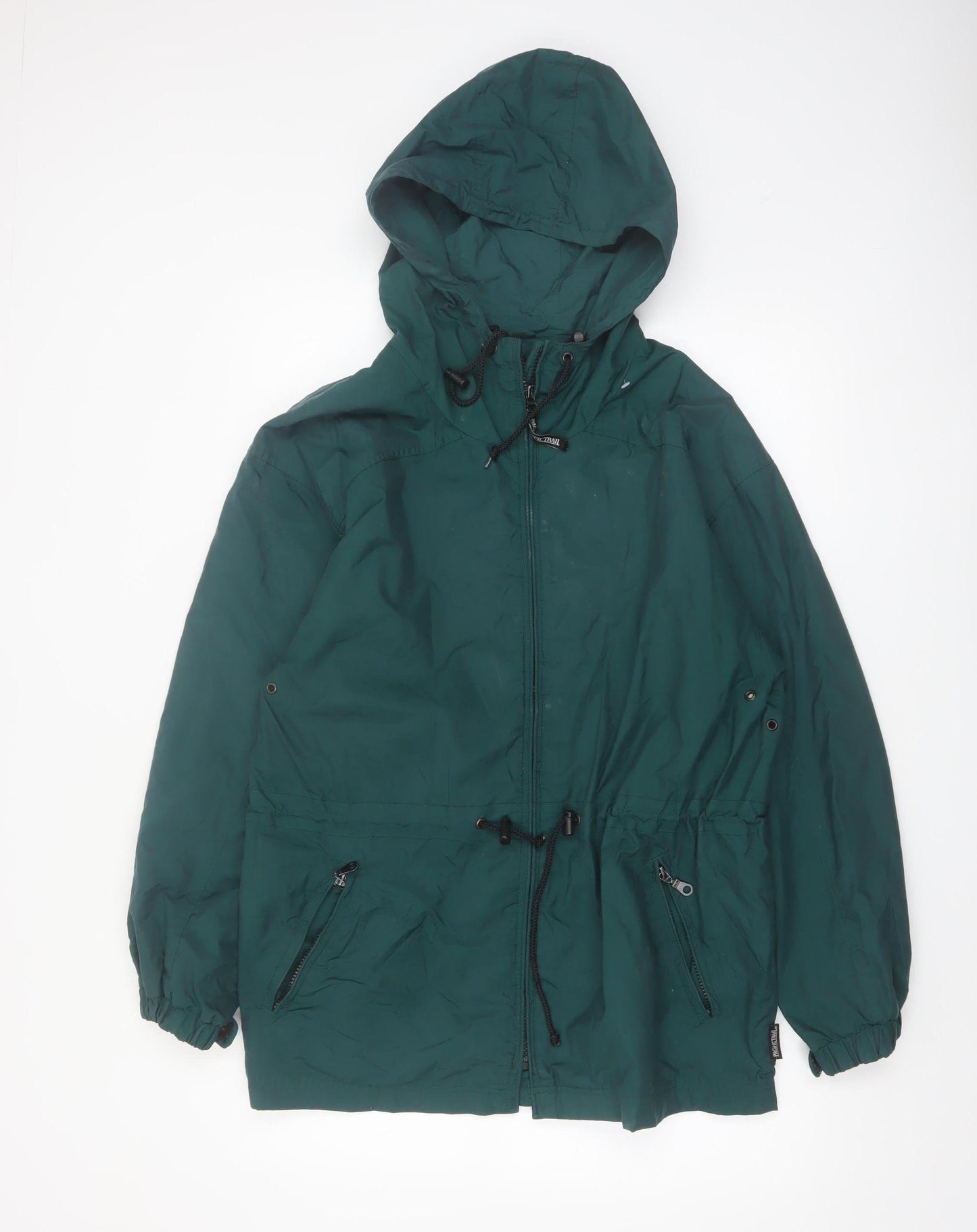 Pacific Trail Mens Green Hooded Anorak Jacket M Outdoor Casual